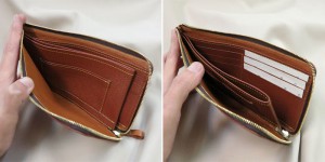 ファスナー財布の内ポケット