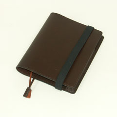 栞付き、ゴムで閉じる手帳カバー