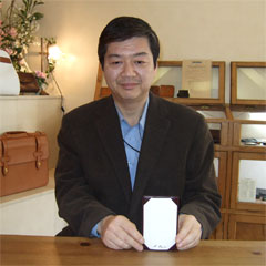 特別サイズのコードバン製ポケット付きジョッター