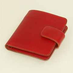 スカーレットレッドの二つ折札入