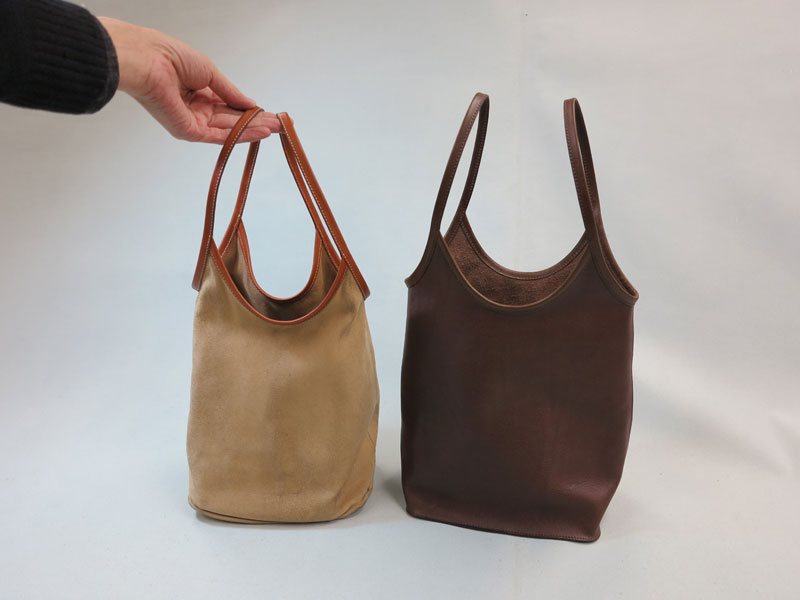 使用見本のある小さなトートバッグを、オーダーでお作りしました。