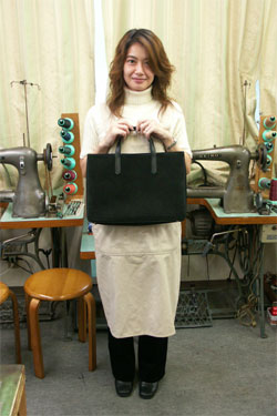 ヌバックシンプルトートバッグ