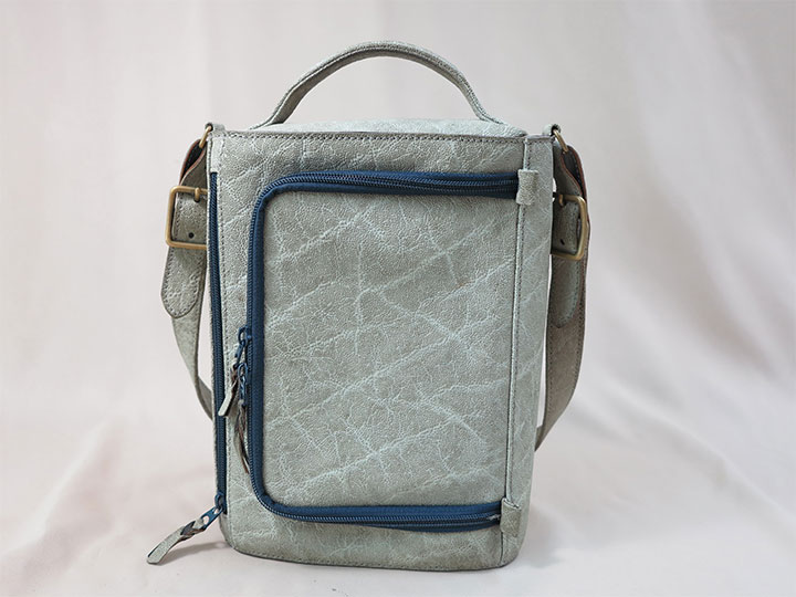 JRA 高級本革 象 皮 鞄(ゾウ カワ カバン) バッグ ショルダー メンズ