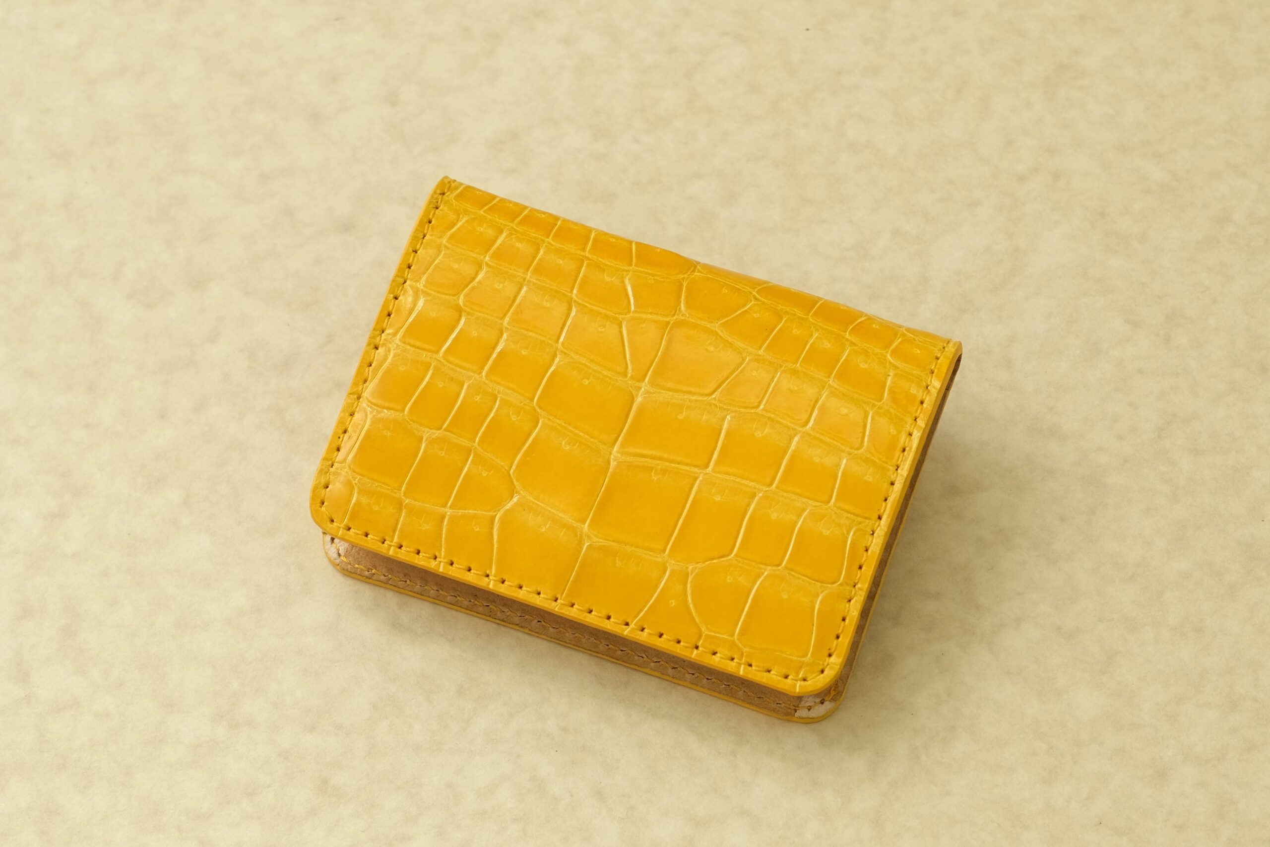 ゴールドクロコダイルの小銭入れ　50803